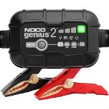 NOCO GENIUS2UK, 2A Car Battery Charger, 6V and 12V Portable Smart Charger, Battery Maintainer, Tr...