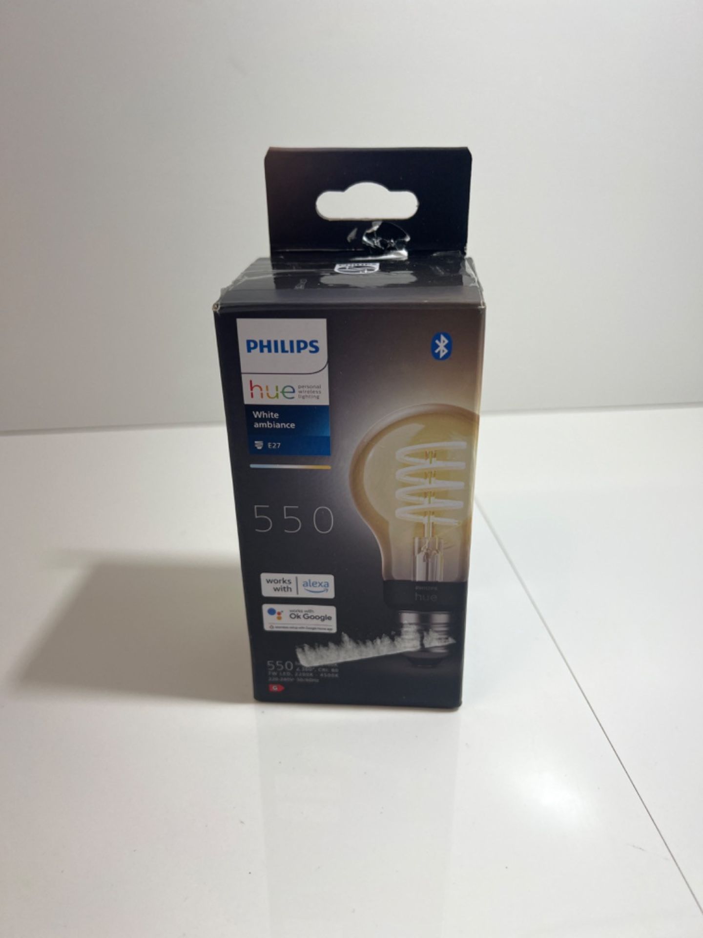 Philips Hue White Ambiance Filament Smart Light Bulb [E27 Edison Screw] With Bluetooth. Works wit... - Image 2 of 2