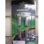 100Pcs Tyre Valve Chrome Effect Packs Brand New As Pictured