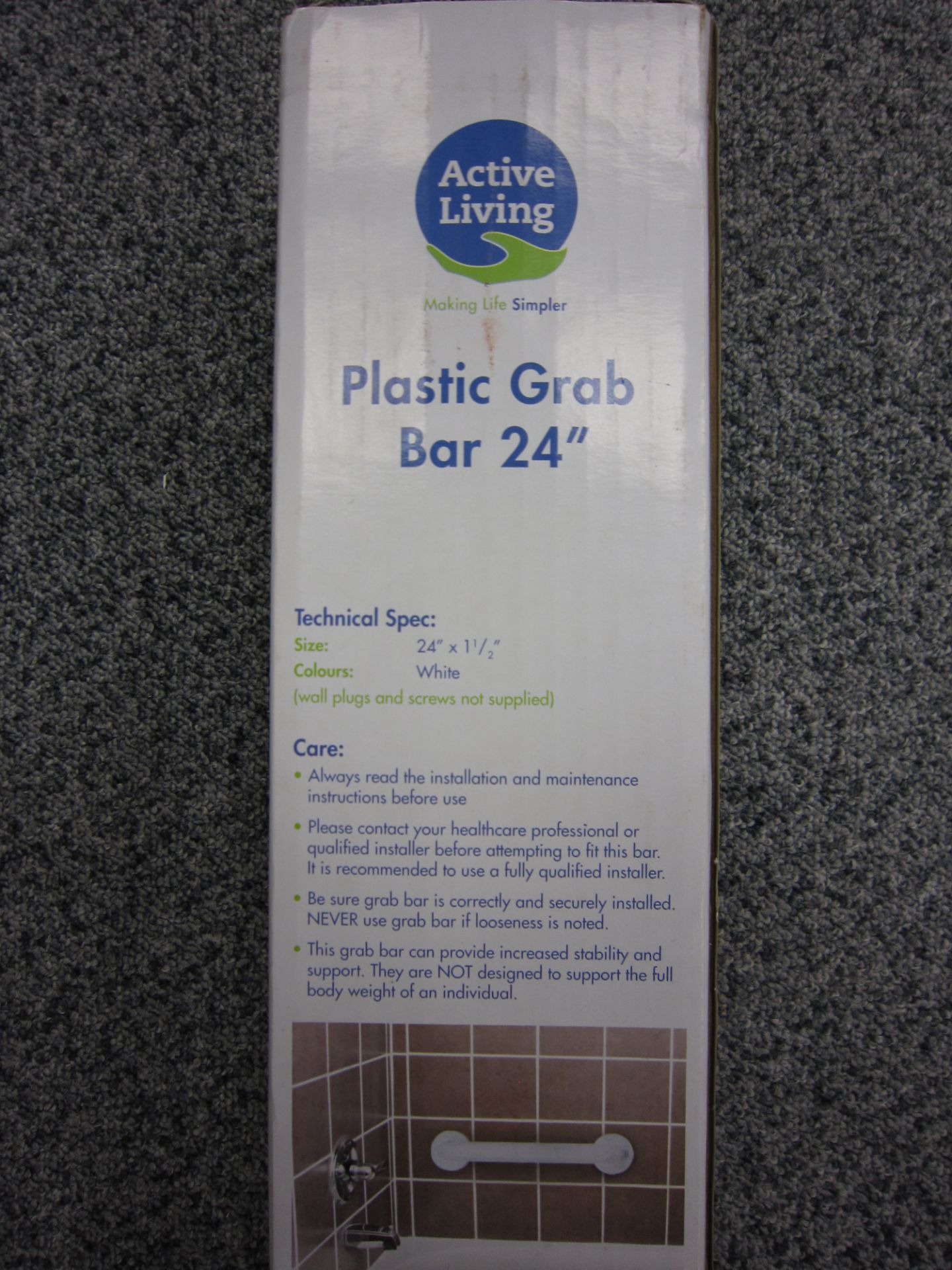 100Pcs Brand New Grab Rail - RRP £9.99 - 100Pcs In Lot - Image 2 of 2