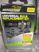 50Pcs Brookstone Spare Bulb Kit In Case - RRP £7.100