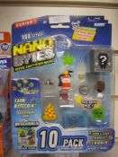 10 Sets Nano Toy Micro 10 Pack Collectors Set, Brand New Sealed, Super Collectables RRP £14.99...