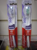 100Pcs Brand New Colgate 360 Toothbrush - RRP £3.49