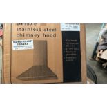 Brand New Boxed HDC60SS deluxe 60cm Chimney Hood RRP £179