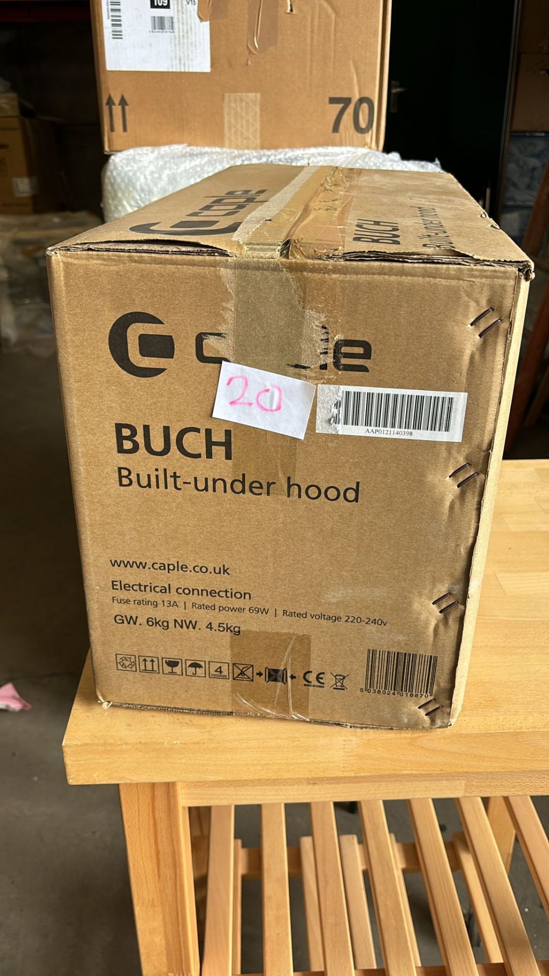 Brand New Boxed Caple BUCH Integrated Cooker Hood RRP £199.99 - Image 2 of 2