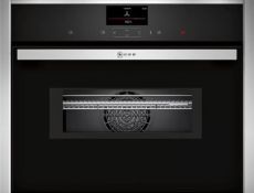 Ex-Display Neff C17MS36N0B 1000W 45L Built-in Combination Microwave Oven Stainless Steel RRP £119...