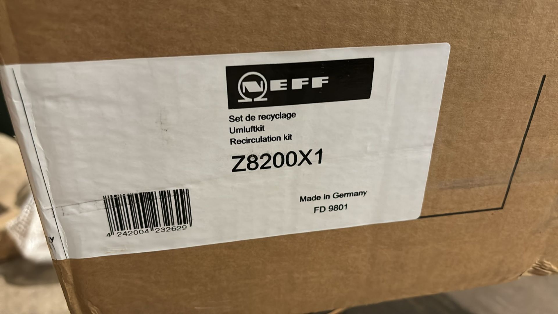 Brand New Boxed Neff Z8200X1 Recirculation Kit For Venting Hob RRP £399 - Image 3 of 3