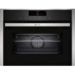 Ex-Display Neff C18FT56H0B FullSteam Integrated Compact Steam Oven Stainless Steel RRP £1329
