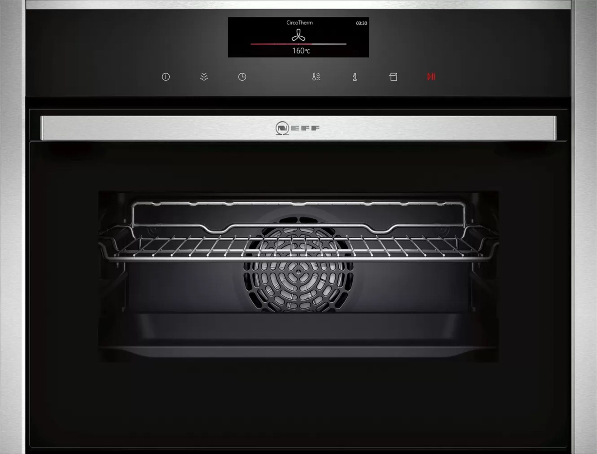 Ex-Display Neff C18FT56H0B FullSteam Integrated Compact Steam Oven Stainless Steel RRP £1329