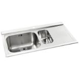 Brand New Boxed Abode Maxim 1.5 Bowl & RH Drainer in Stainless Steel RRP £478