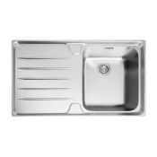 Brand New Boxed Franke Laser Left-Handed 1.0 Bowl Inset Kitchen Sink - Stainless Steel RRP £919