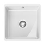 Ex-Display New Boxed Franke Kubus KBK 110-40 405mm Undermount Ceramic Kitchen Sink White RRP £567