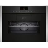 Ex-Display Neff C87FS32N0B Compact Oven with Full Steam Stainless Steel RRP £1059