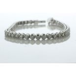 18ct White Gold Tennis Diamond Bracelet 2.39 Carats