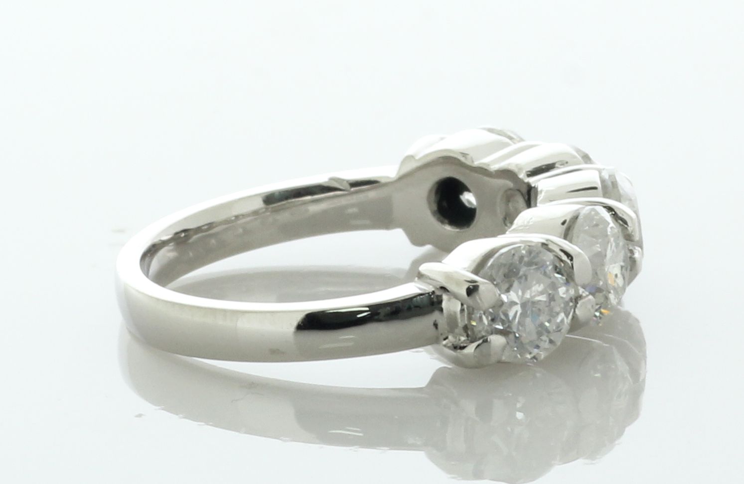 Platinum Five Stone Diamond Ring 2.51 Carats - Image 2 of 5