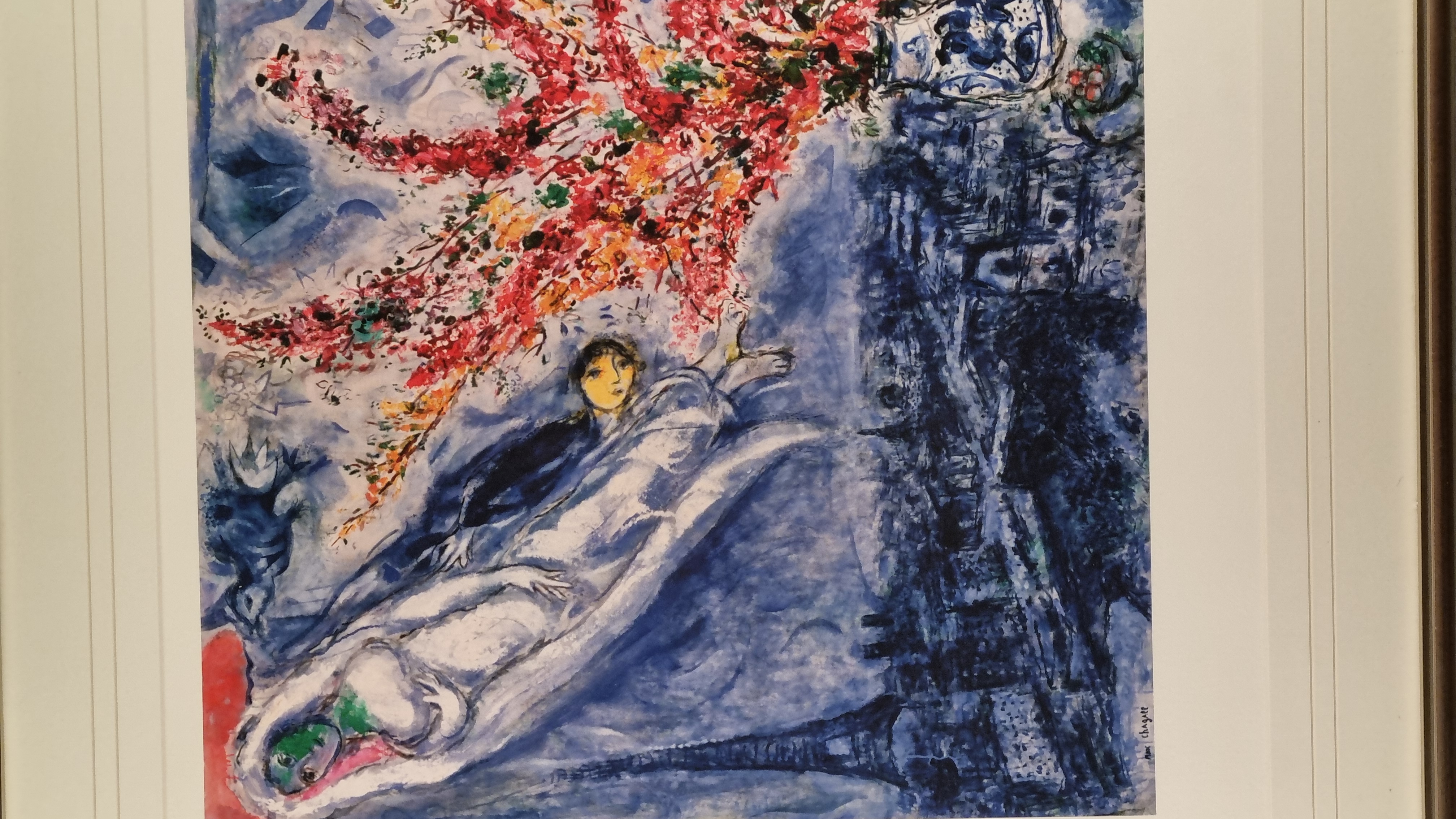 Marc Chagall Limited Edition ""Flowers Over Paris ""One of only 50 - Image 3 of 10