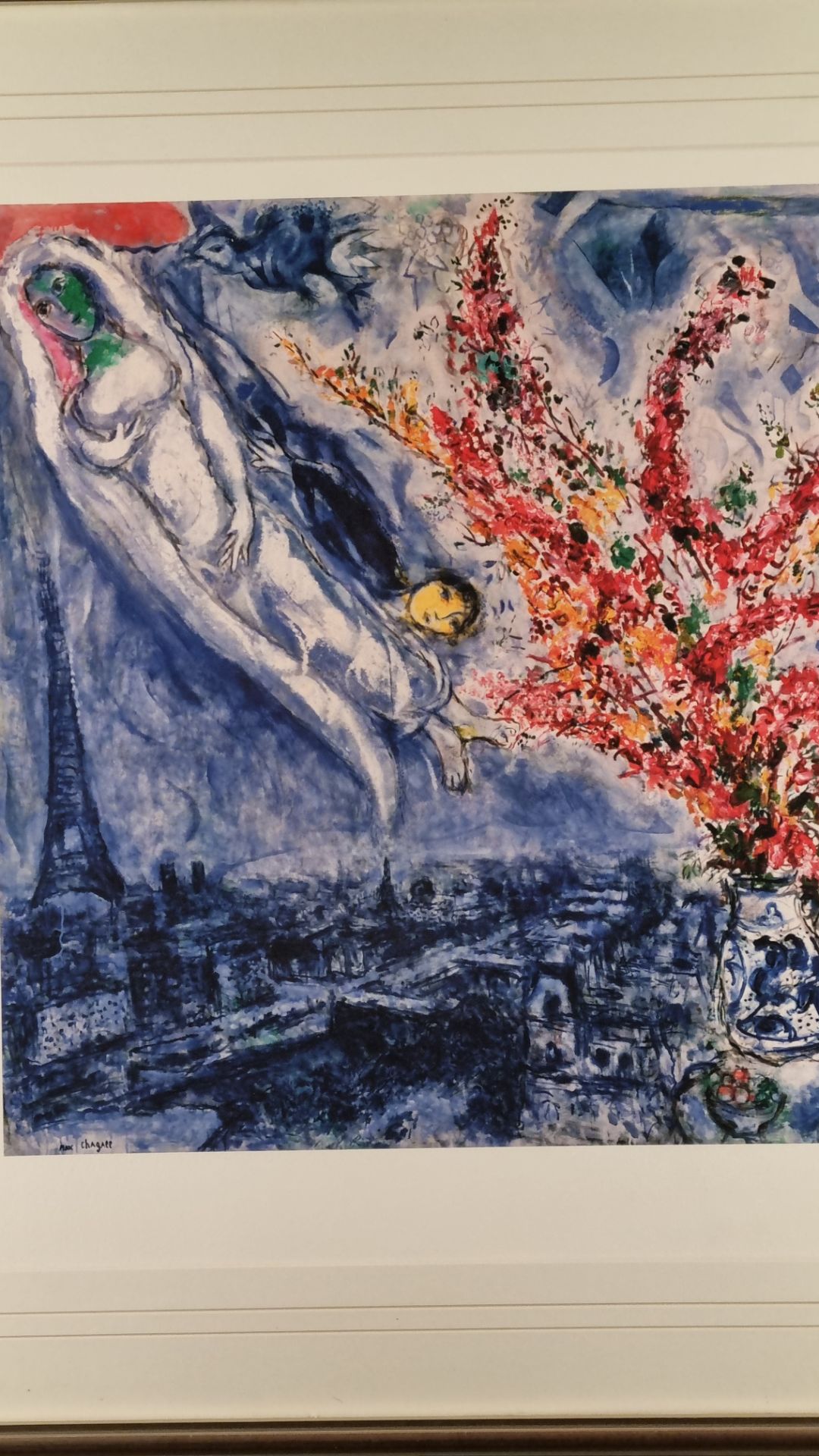 Marc Chagall Limited Edition ""Flowers Over Paris ""One of only 50 - Image 3 of 10