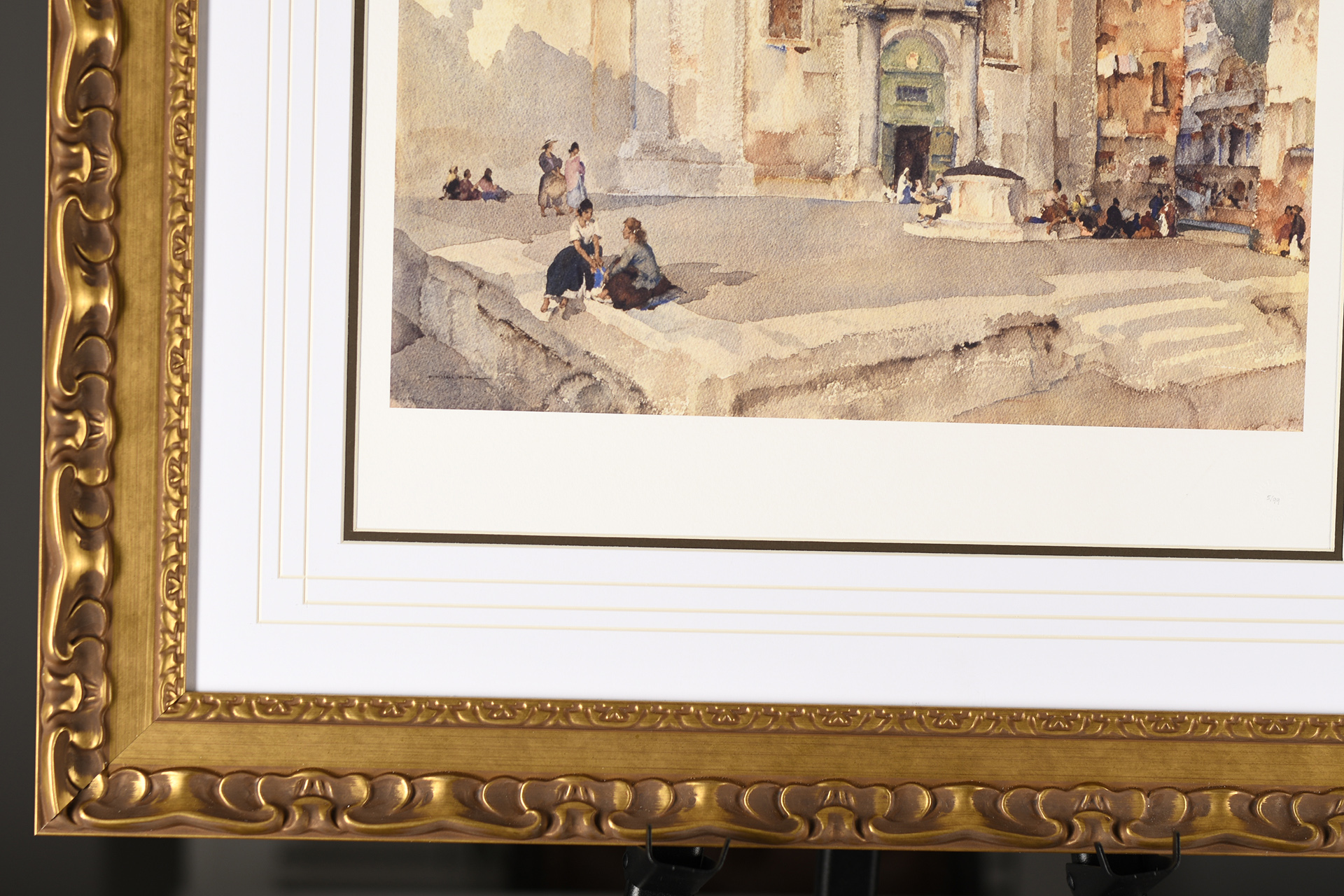 Sir Russell Flint Limited Edition "Campo San Trovaso, Venice" - Image 5 of 9