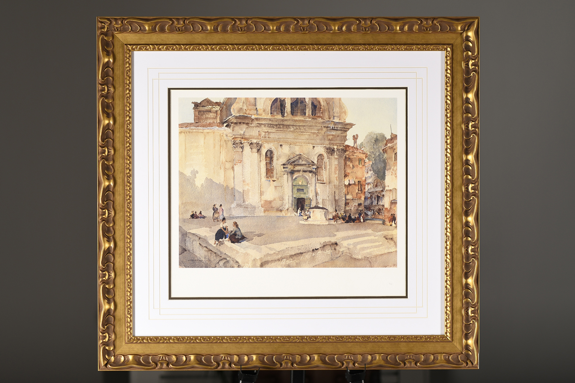 Sir Russell Flint Limited Edition "Campo San Trovaso, Venice"