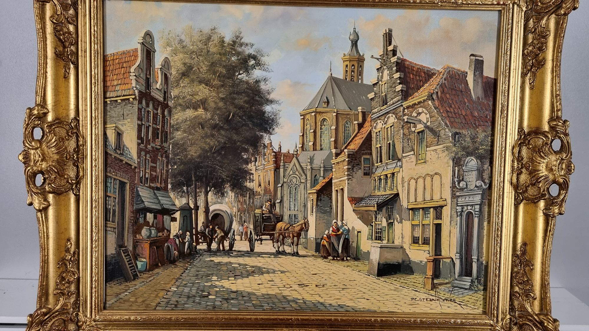 Fine Original Oil on Canvas by Dutch artist P.C. Steenhouwer (1896-1972) - Image 2 of 4