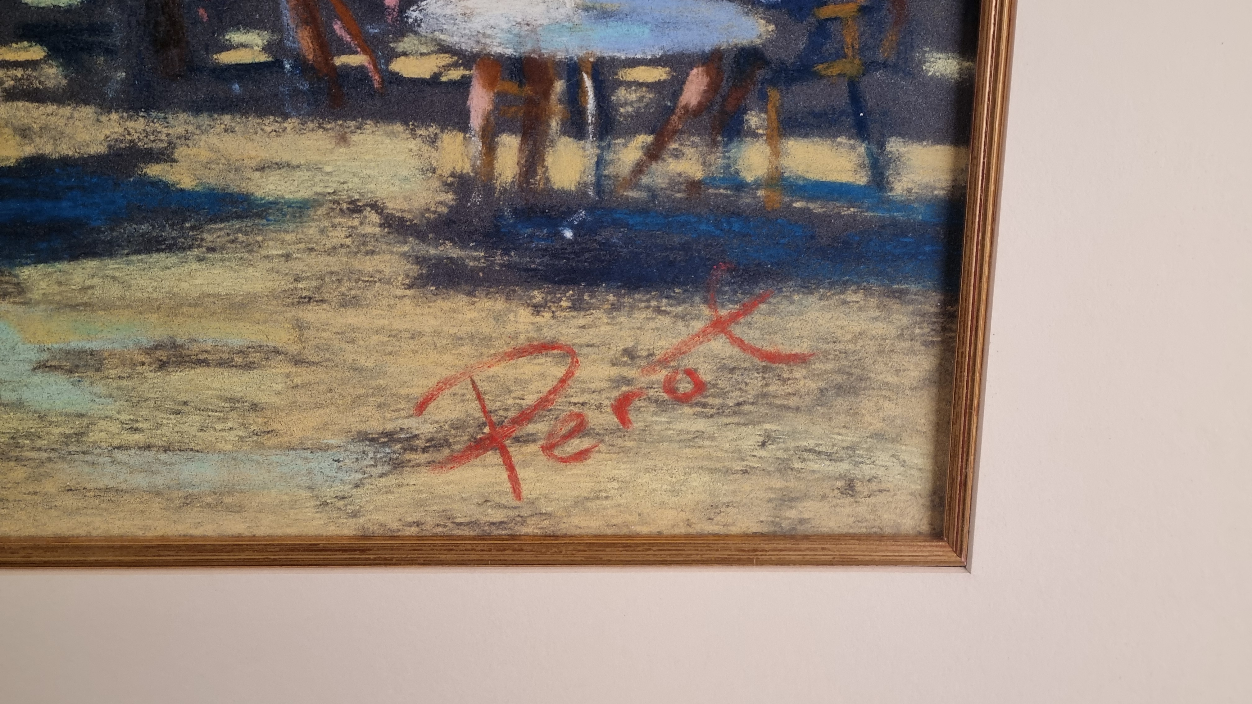 Original Framed Pastel Painting by Perot - Image 4 of 7