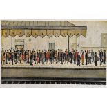 L.S. Lowry Limited Edition ""The Railway Platform"" One of only 95 Published.