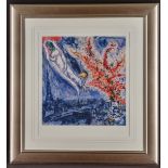 Marc Chagall Limited Edition ""Flowers Over Paris ""One of only 50