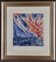 Marc Chagall Limited Edition ""Flowers Over Paris ""One of only 50