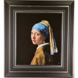 Johannes Vermeer 'Girl with a Pearl Earring' Platinum Leaf Rare Limited Edition