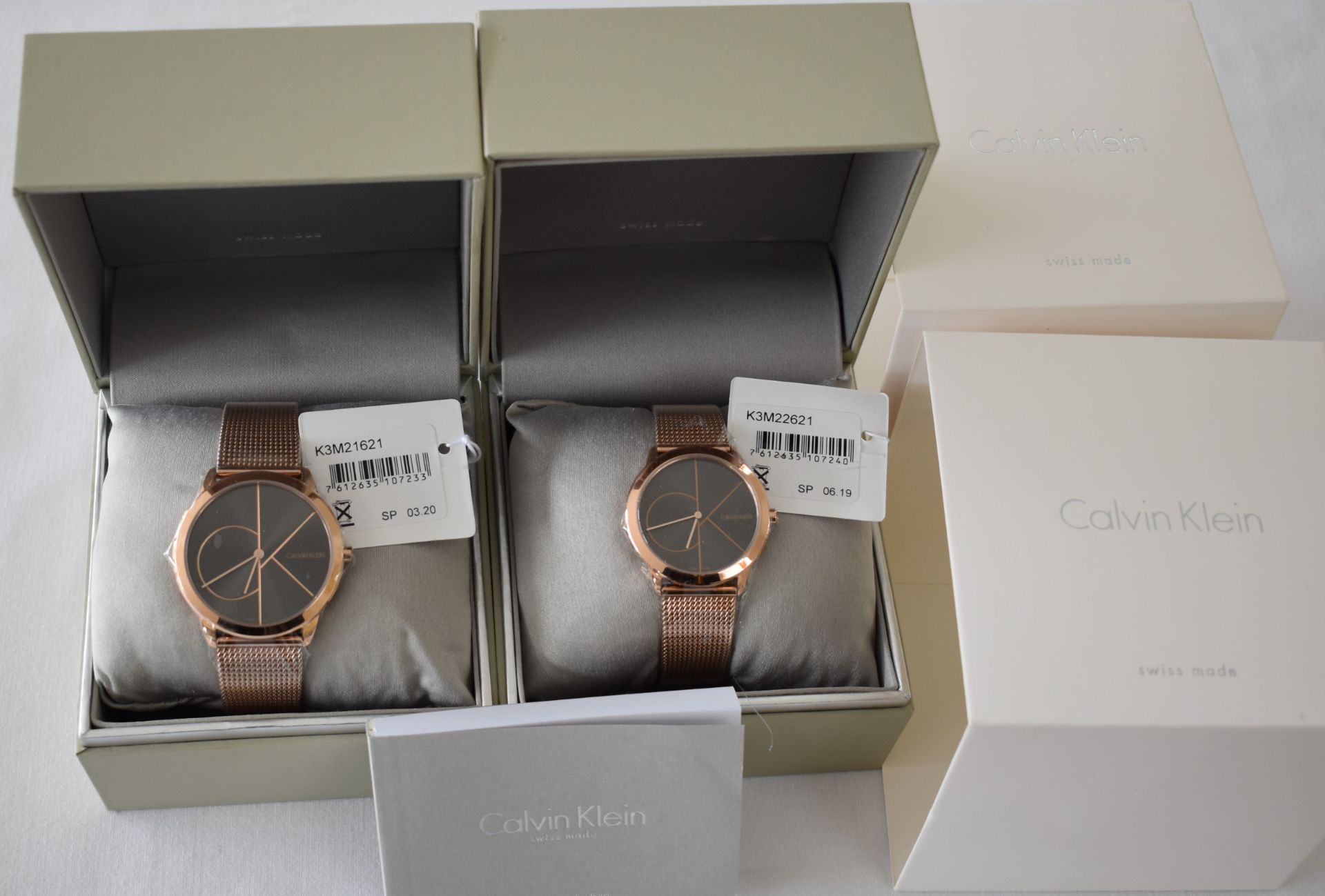 Calvin Klein His/Her K3M21621/K3M22621 Watches - Image 2 of 2