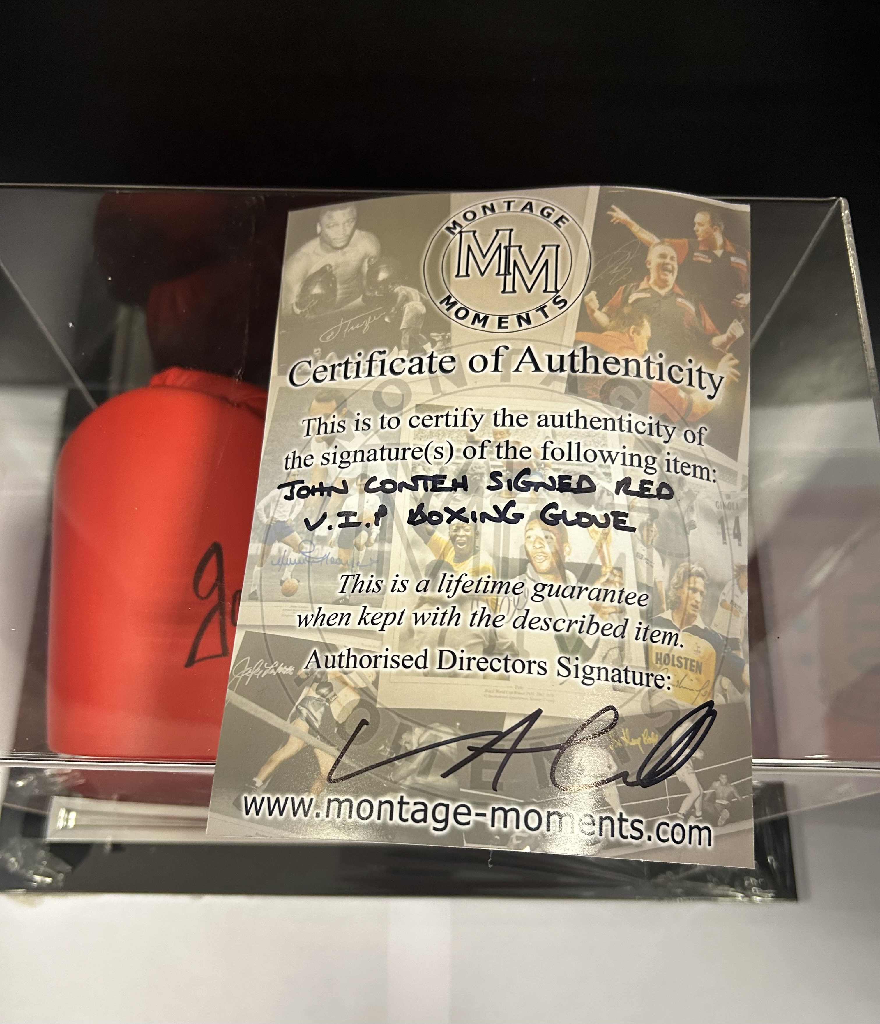 John Conteh Signed Boxing Glove In Presentation Box - Image 4 of 5