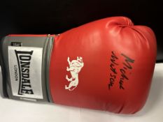 Michael Watson Signed Boxing Glove