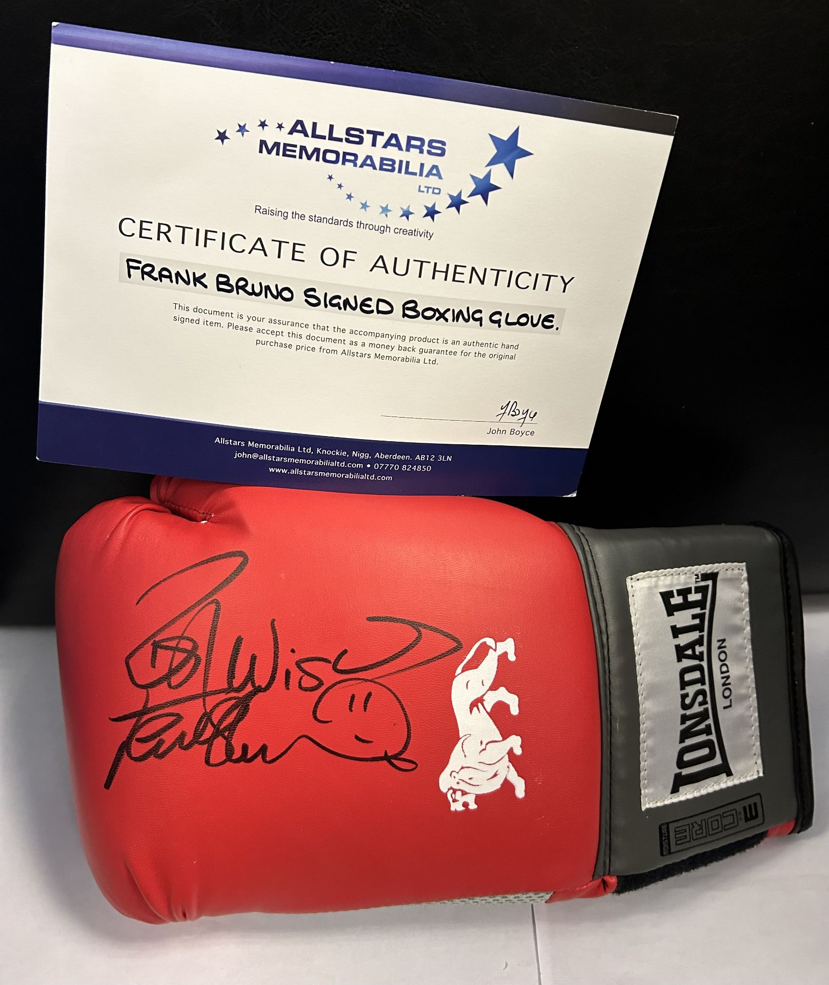 Frank Bruno Signed Boxing Glove - Image 2 of 2