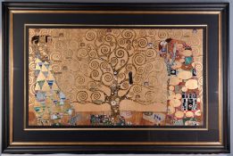 Gustav Klimt Certified Rare 22 carat Gold Limited Edition ""Tree of Life""