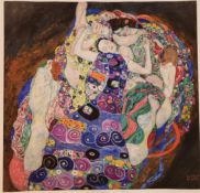 Gustav Klimt Limited Edition ""The Maiden"" (5ft x 5ft)