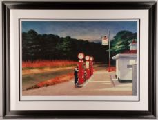 Rare Edward Hopper Limited Edition "Gas, 1940" Certificated.
