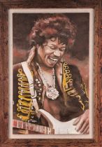 Nicola Cairns Original Oil ""Hendrix""