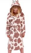 15 x Kid's Cow Dressing Gowns