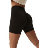 24 x Women's High Waisted Gym Shorts, RRP Approx £309