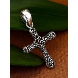 New! Royal Bali Collection - Sterling Silver Cross Pendant