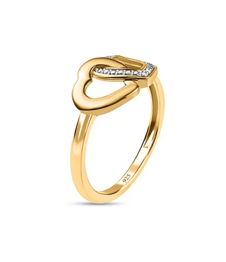 New! Designer Inspired - Diamond (G/H) Heart Ring - Image 4 of 5