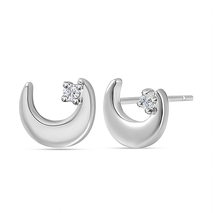 New! Set of 3 - Simulated Diamond Pinset Earrings - Image 5 of 8