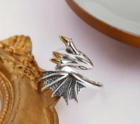 New! Retro Flying Dragon Ring