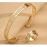 New! 18k gold plated ring and bangle