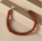 New! Hessonite Garnet Bracelet