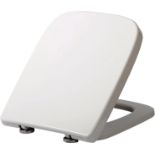 5 x Woltu Square WC Toilet Seat White Soft Close Quick Release Toilet Lid Cover - Returns