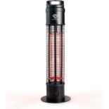 10 x Love Burn 1200W Portable Electric Patio Heater, Tabletop Freestanding Tower Heater