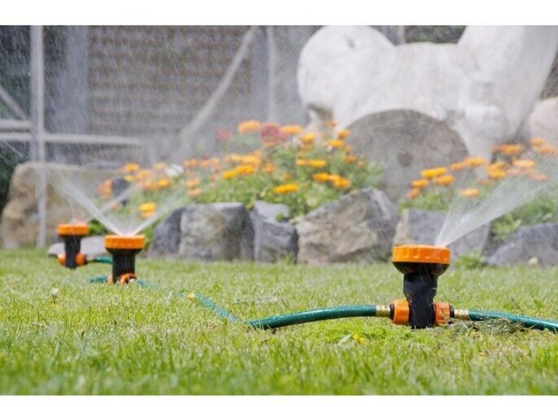 5 x Jocca 5913 Portable Sprinkler System 3 Sprinklers 5 Setting