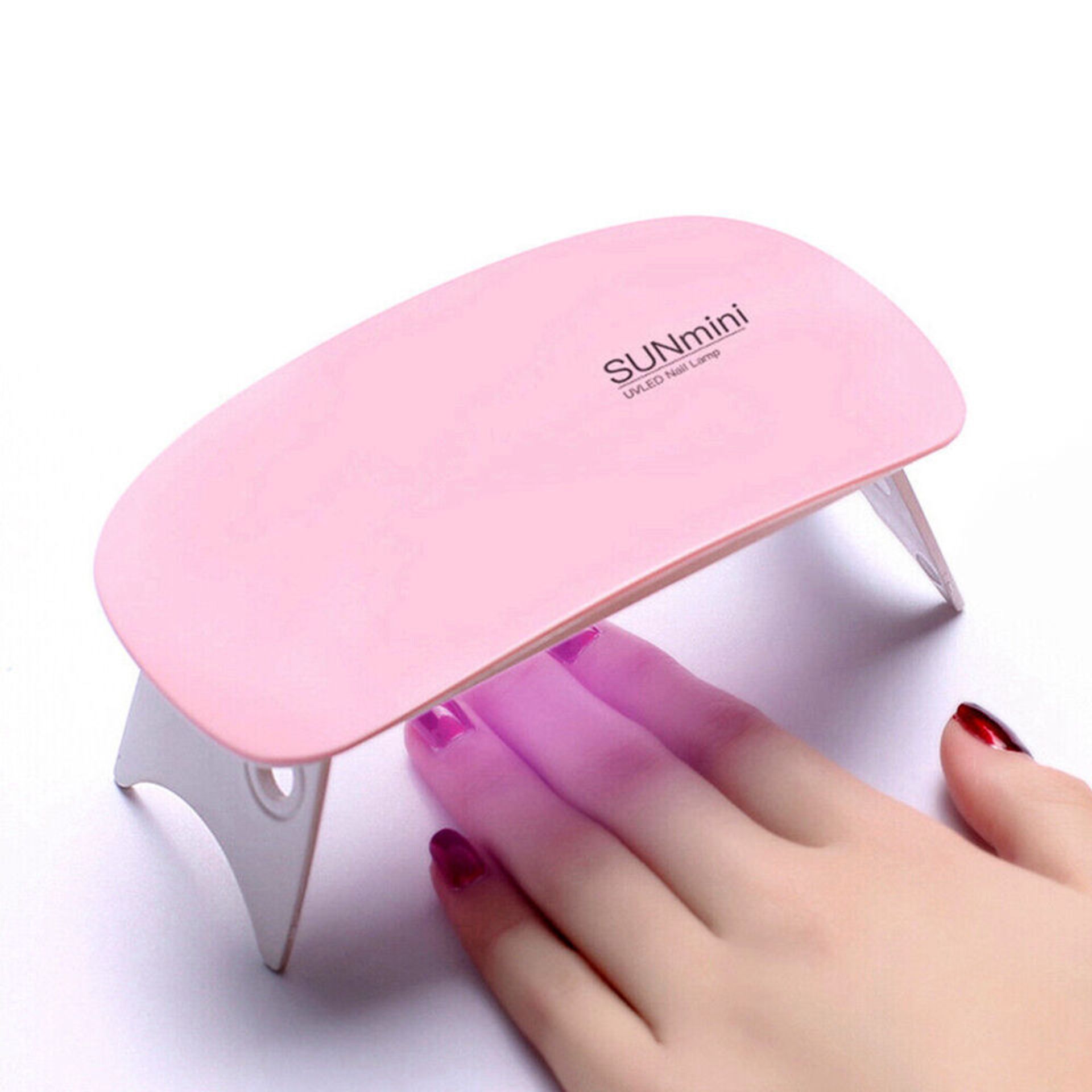 10 x Sun Mini 6W Nail Gel Polish UV LED Lamp Pink