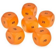 10 x 24 Hour Clock Cubes Learning Dice Foam Hope Education Pack of 6